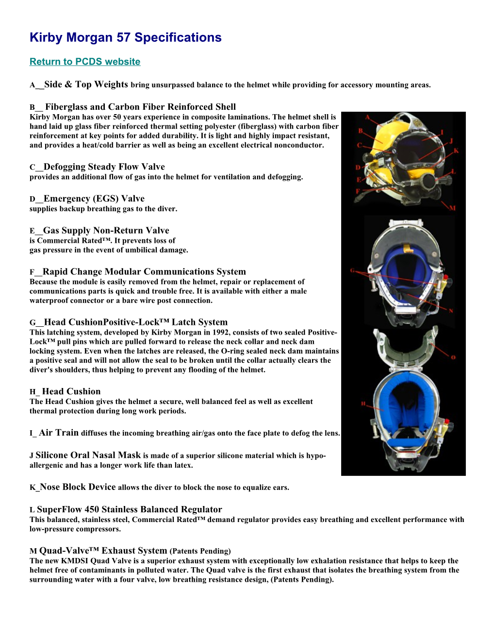 Kirby Morgan 57 Specifications s1