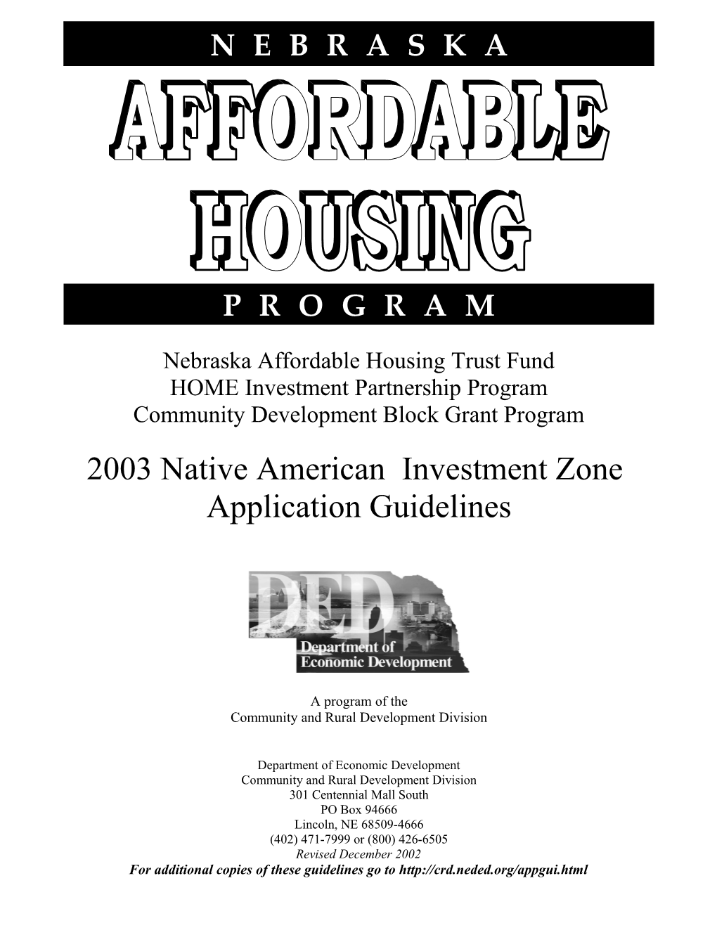 Nebraska Affordable Housing Trust Fund