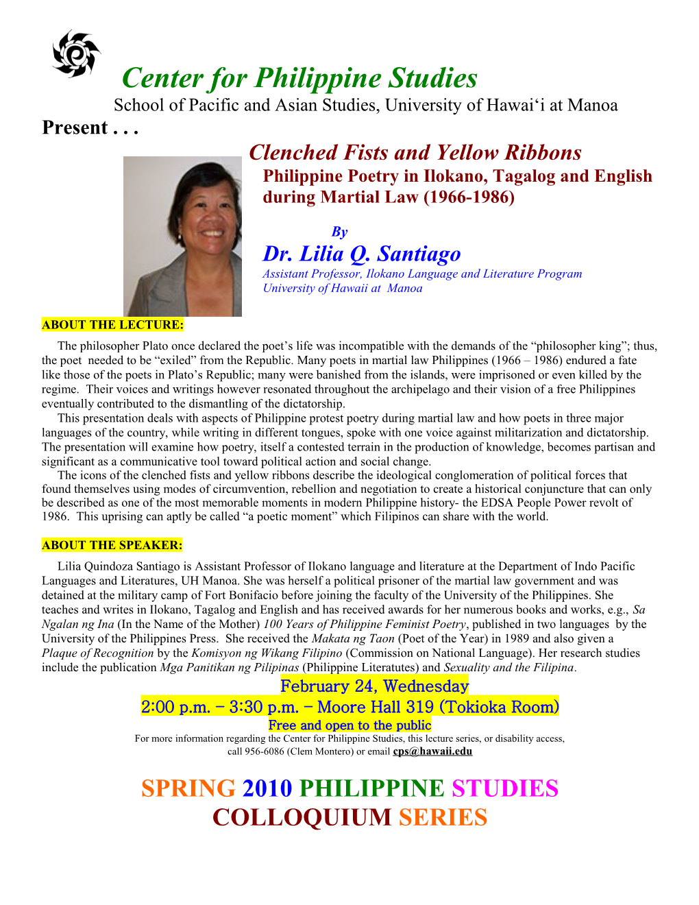 Center for Philippine Studies