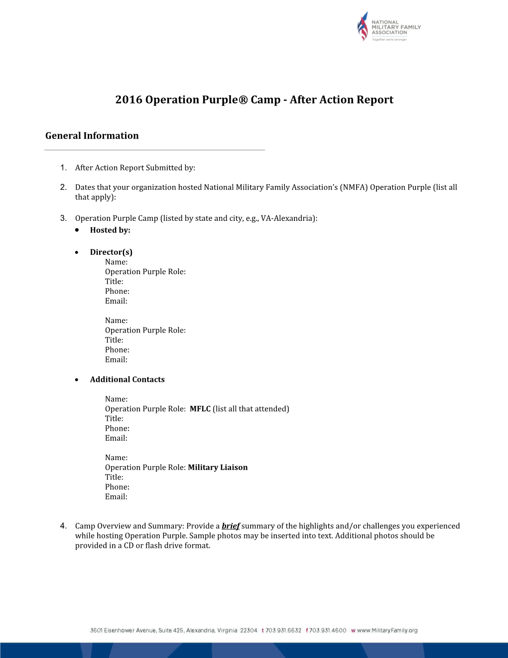 2016 Operation Purple Camp - After Action Report