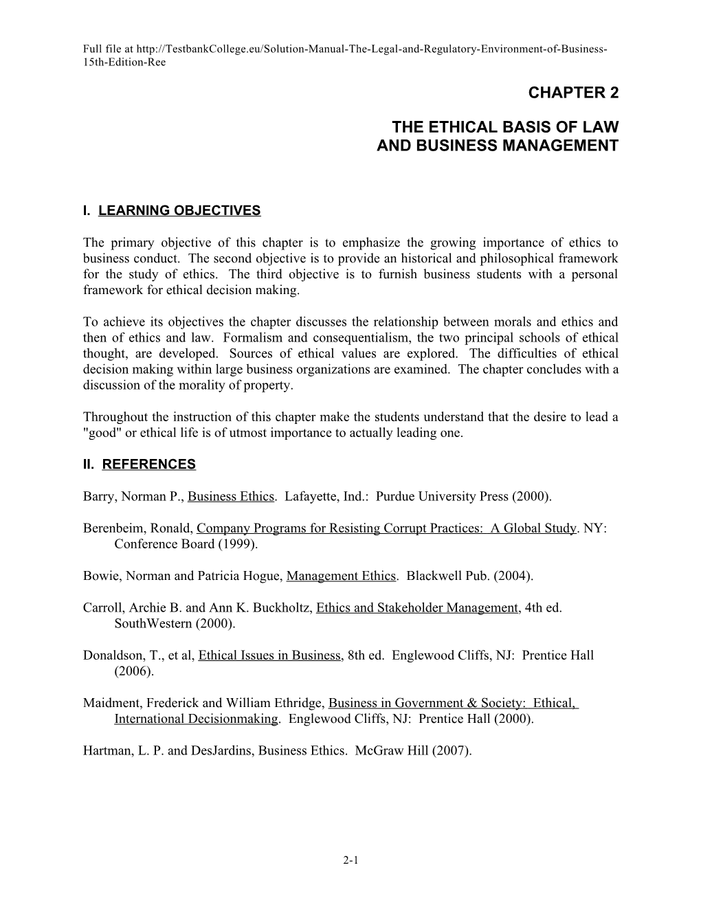 The Ethical Basis of Law