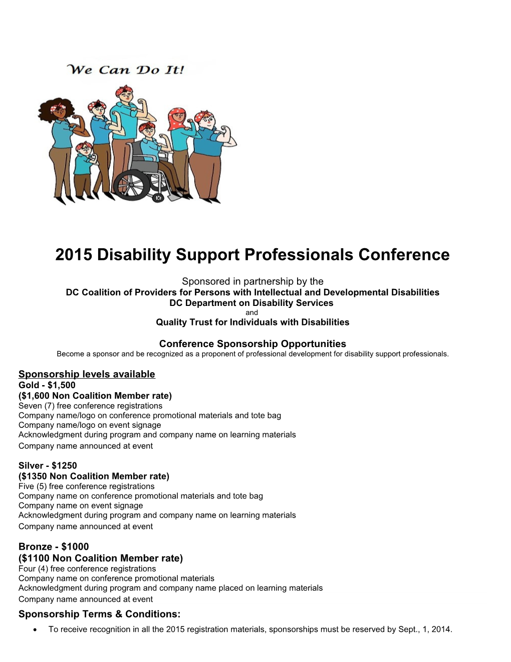 2015 Disability Support Professionals Conference