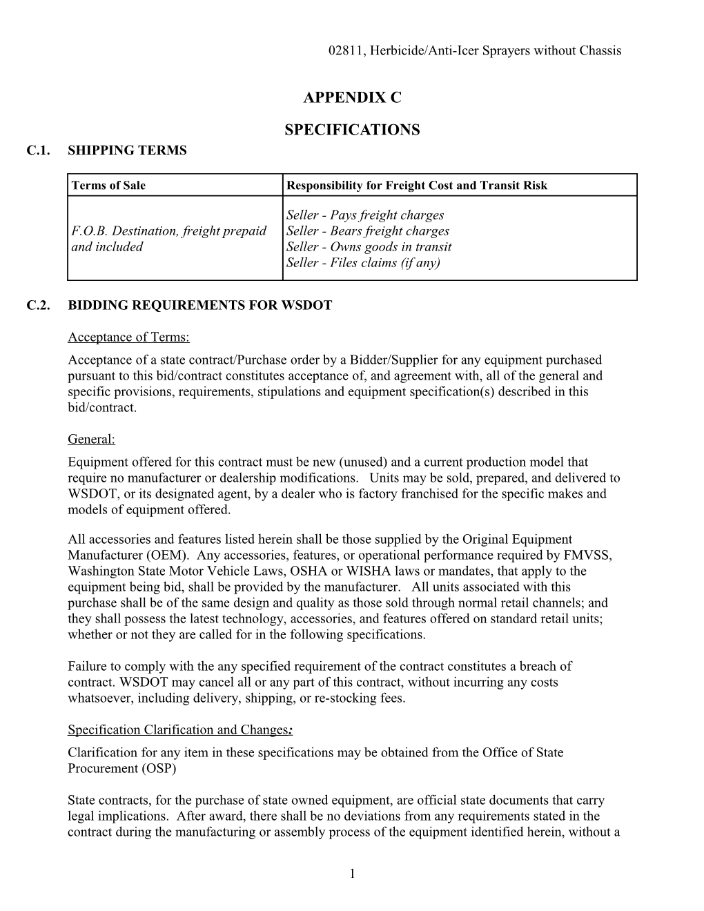 02811, Herbicide/Anti-Icer Sprayers Without Chassis