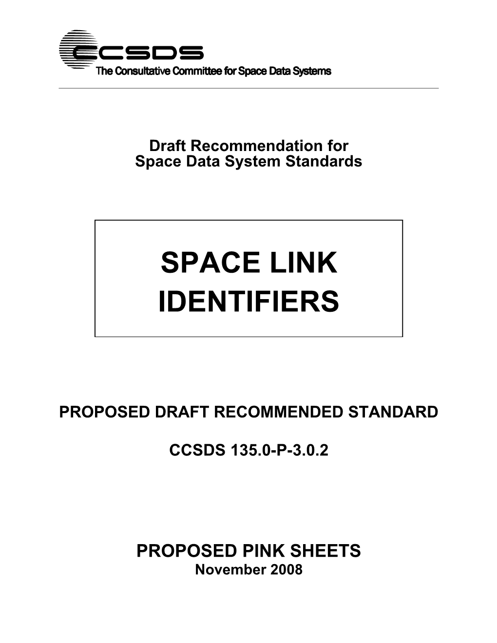 Space Link Identifiers