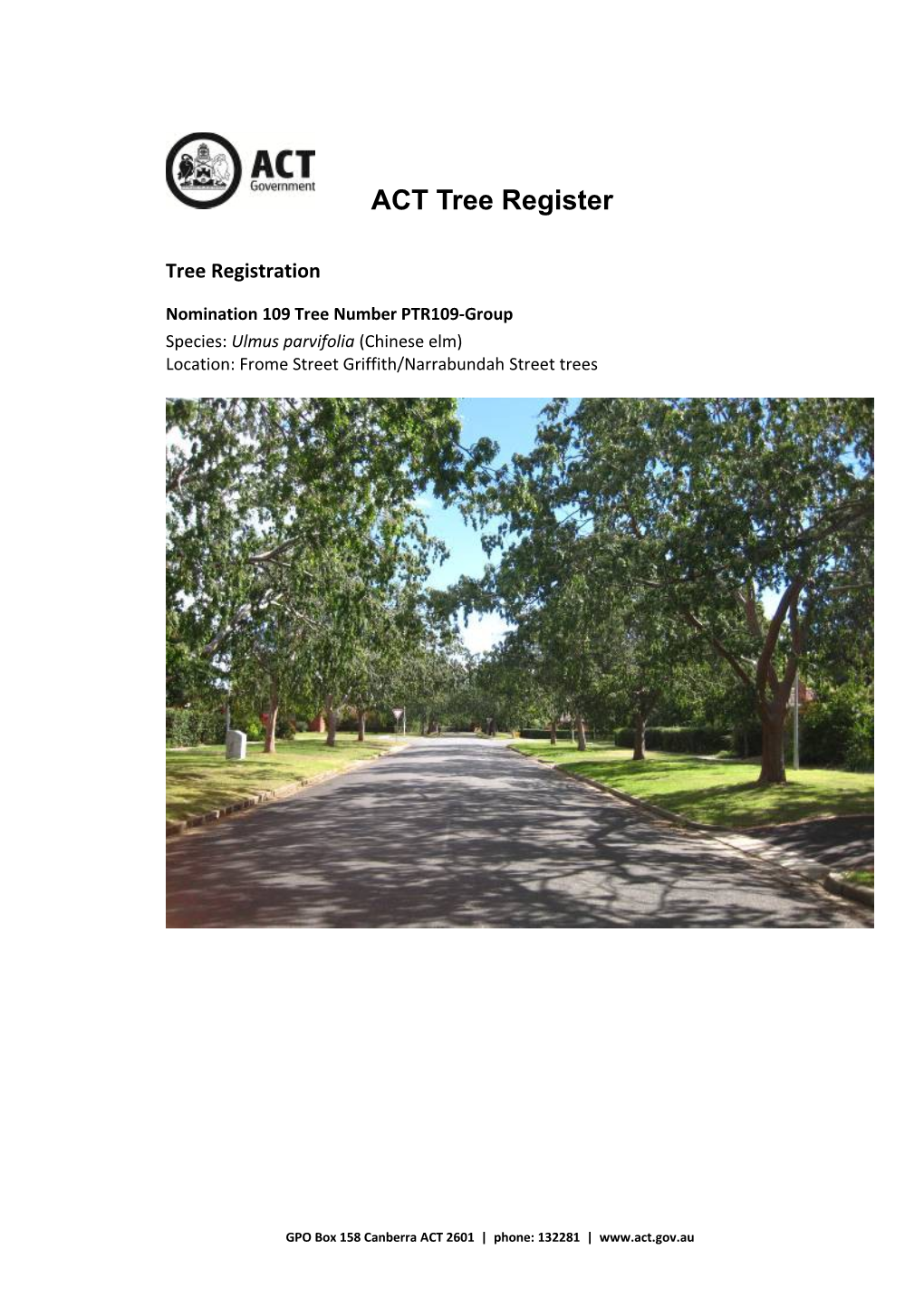 ACT Tree Register s1