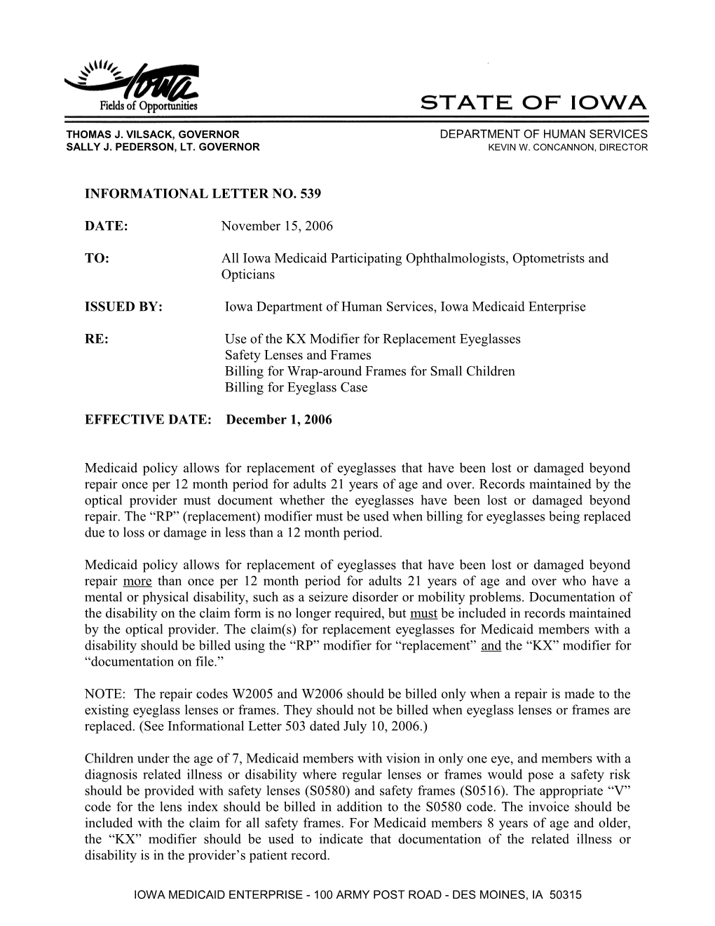 Department of Human Services Letterhead s1