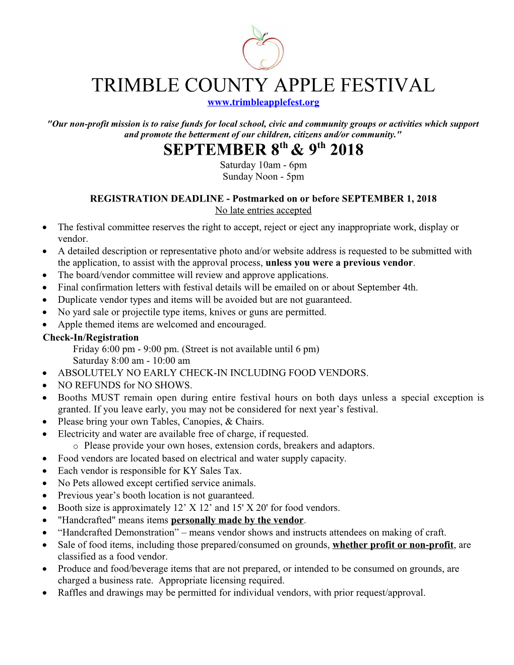 Trimble County Apple Festival