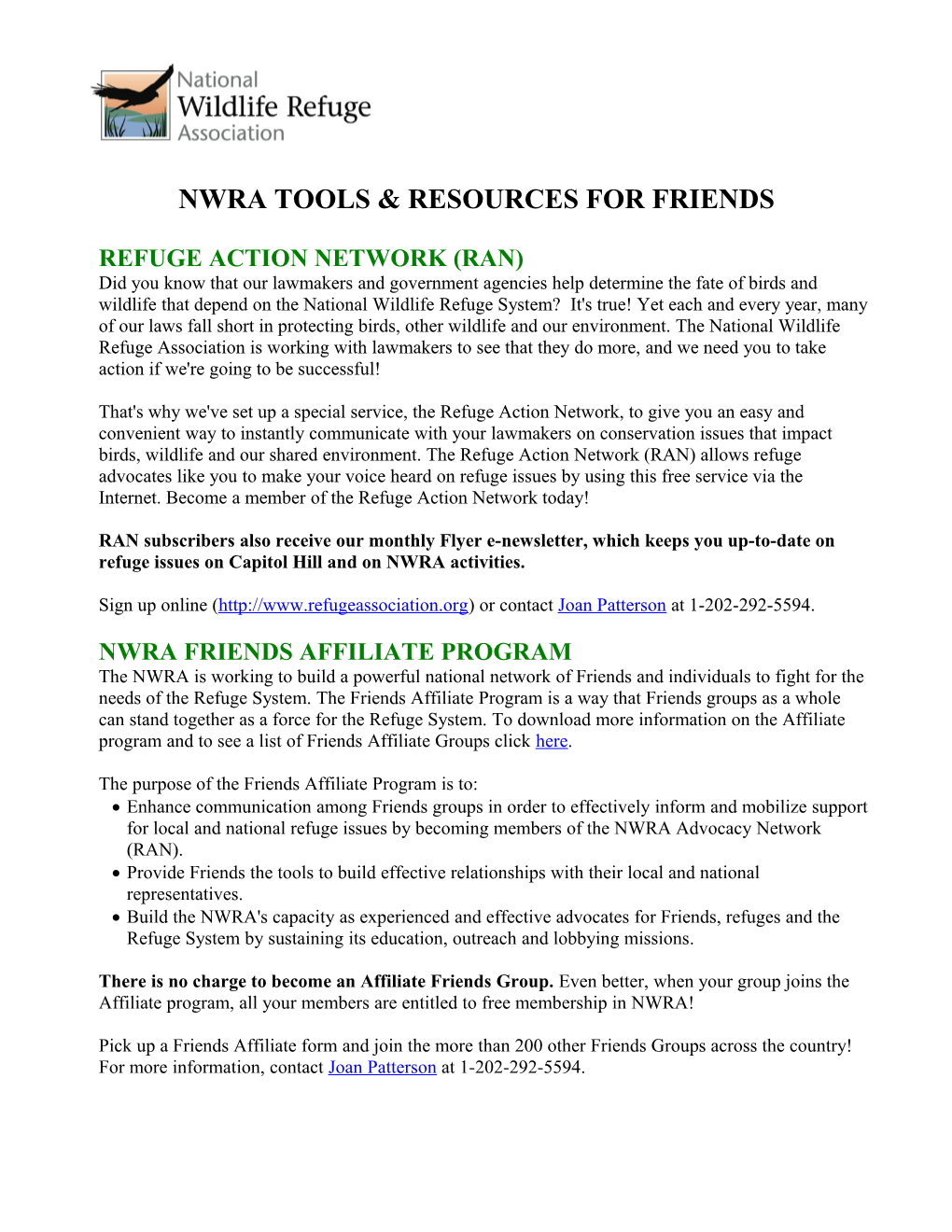 Nwra Tools & Resources