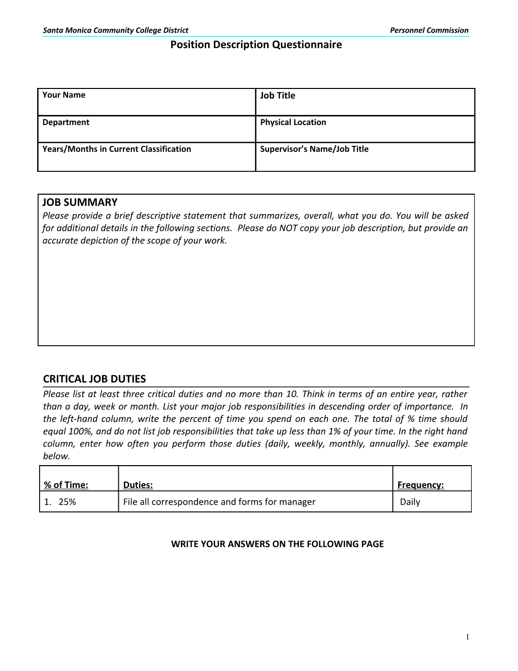 Position Description Questionnaire s1