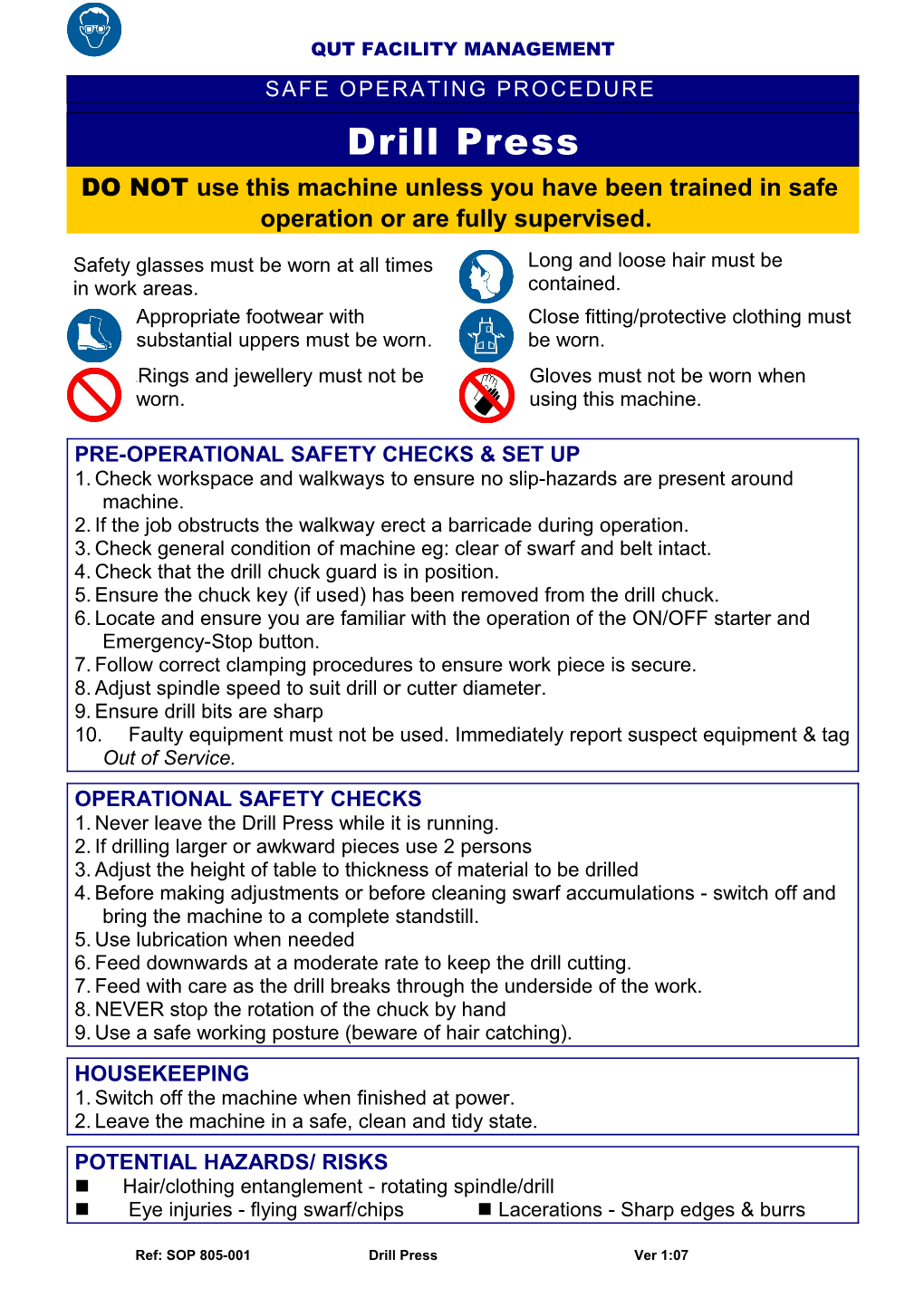 Safety Operating Procedure s6