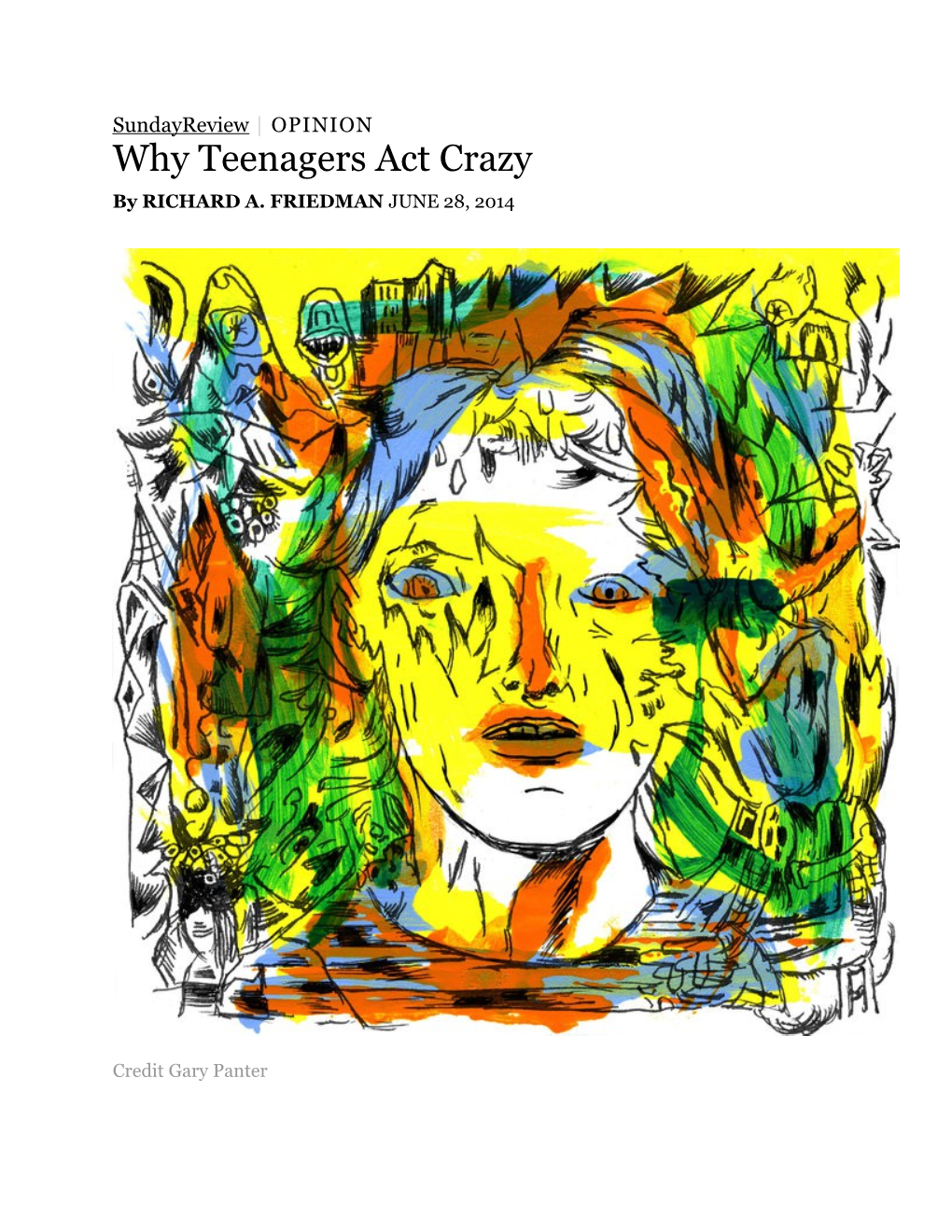 Why Teenagers Act Crazy