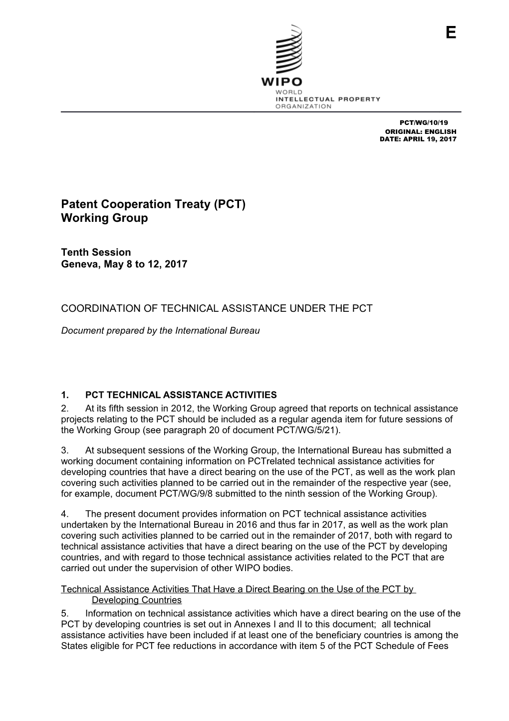 Patent Cooperation Treaty (PCT) s1