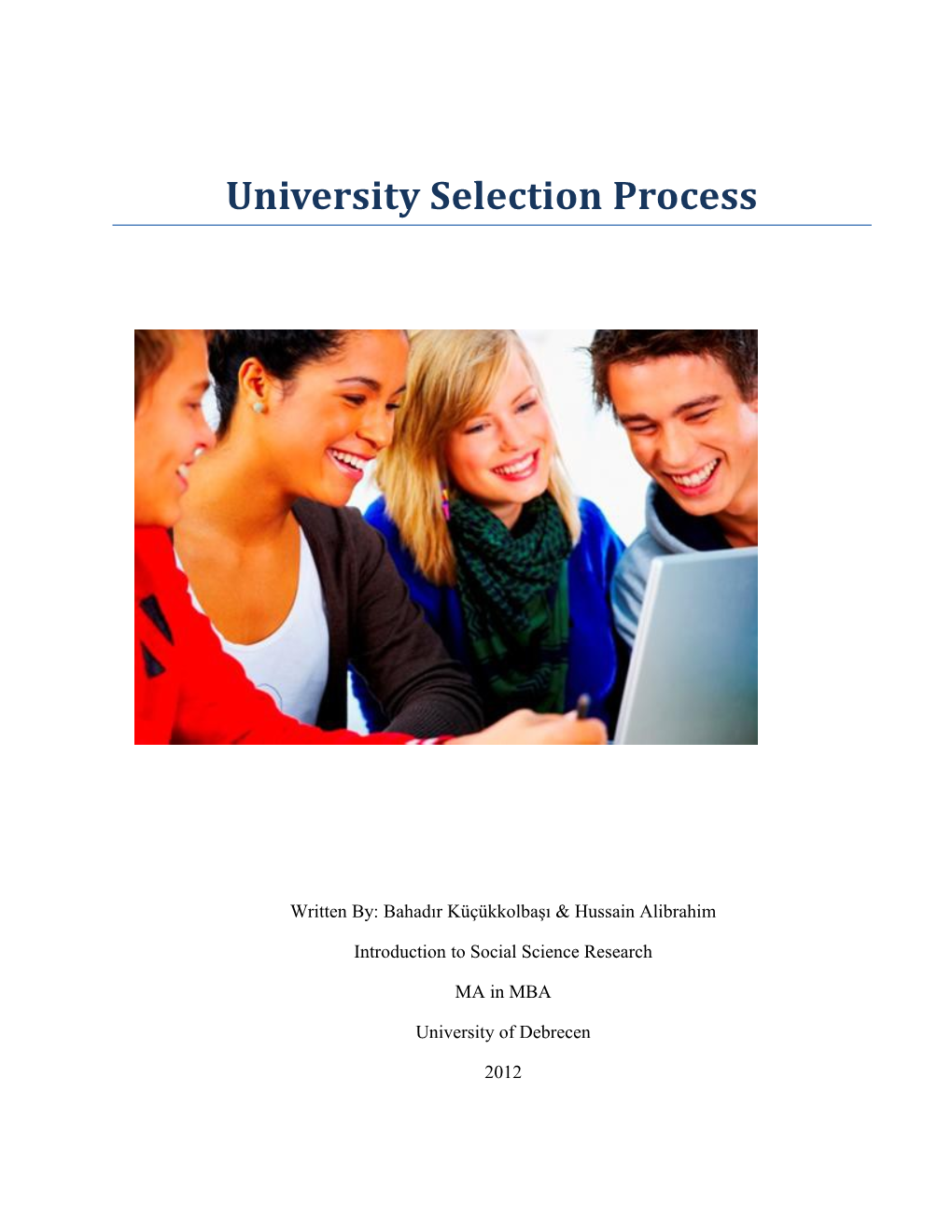University Selection Process