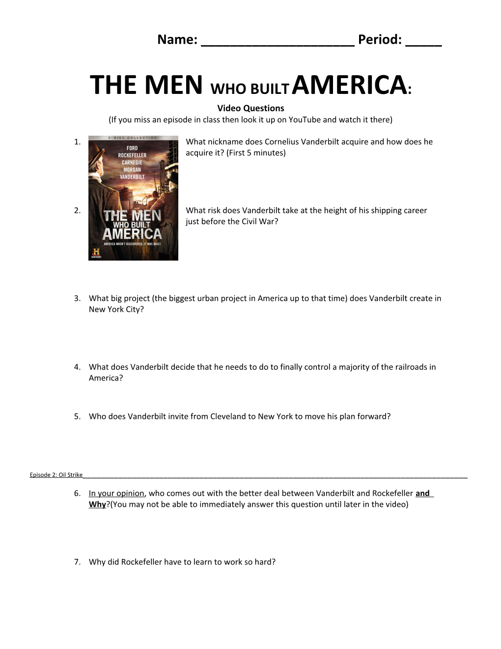 The Men Who Built America