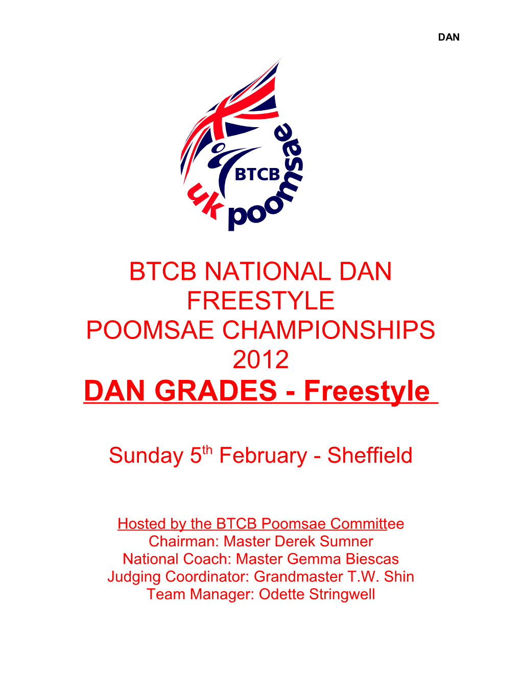 Btcb National Dan Freestyle