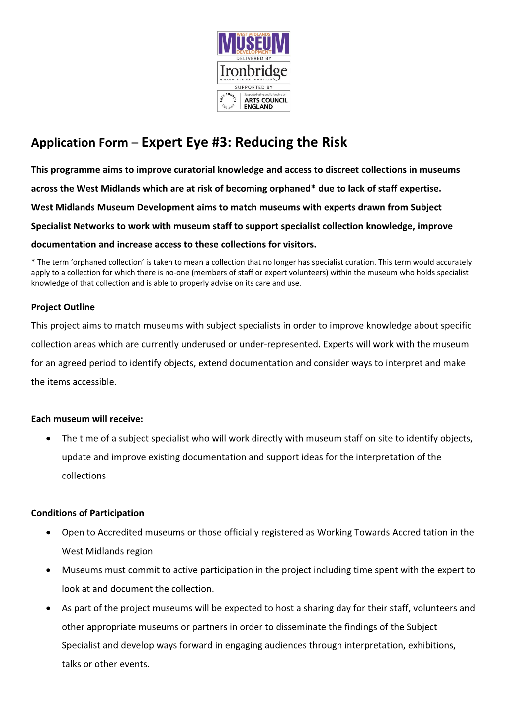 Application Form Expert Eye #3: Reducing the Risk