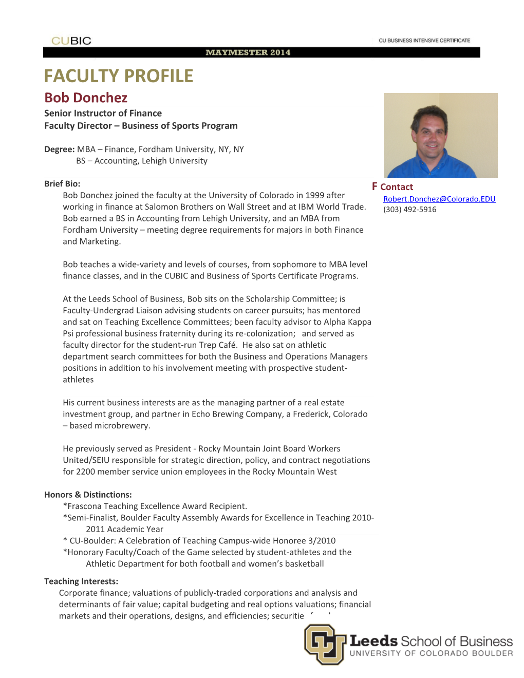 Faculty Profile