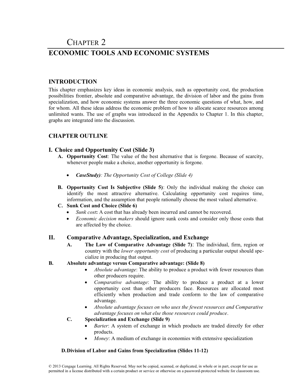 Chapter 2 Economic Tools and Economic Systems 27