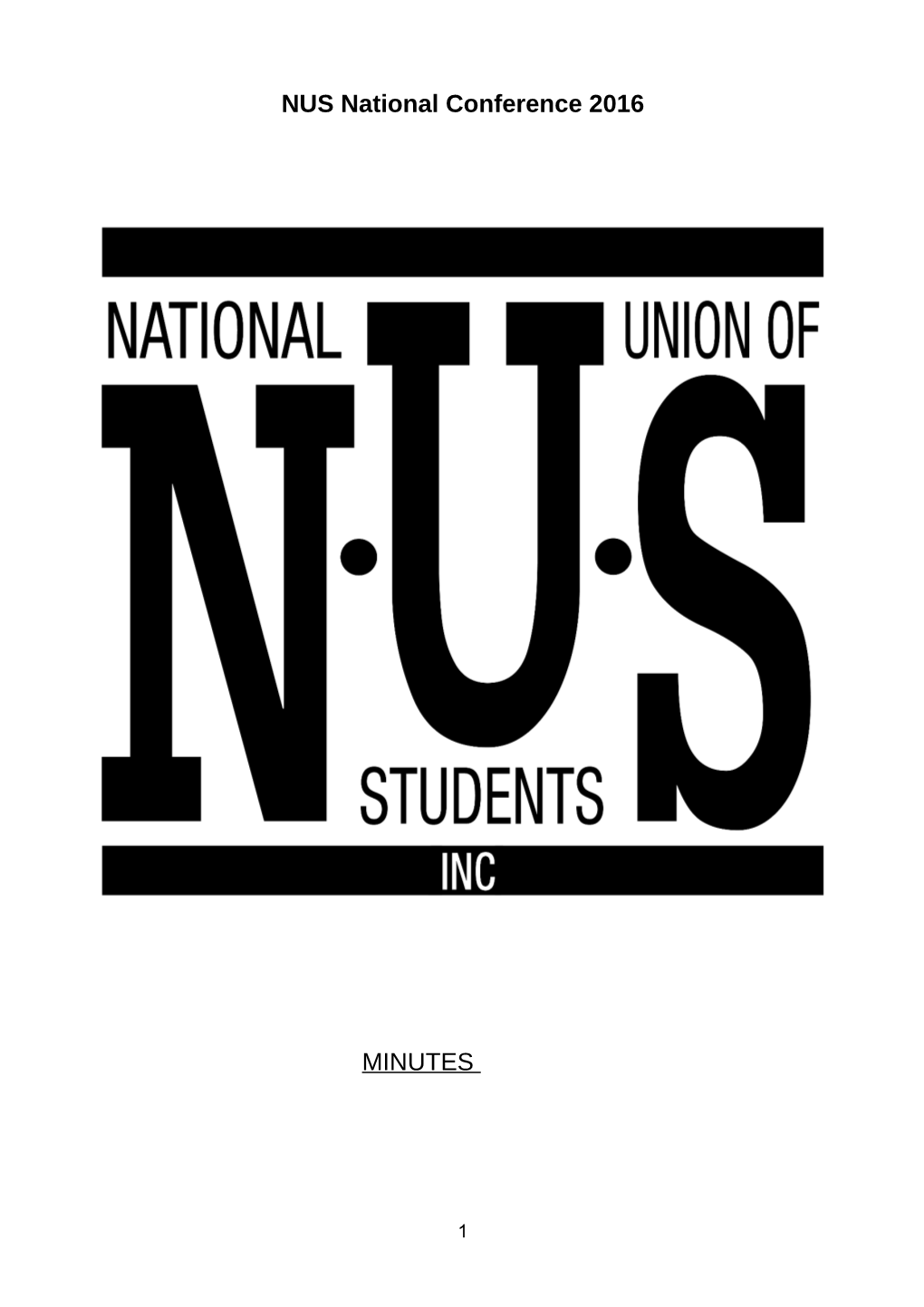 NUS National Conference 2016