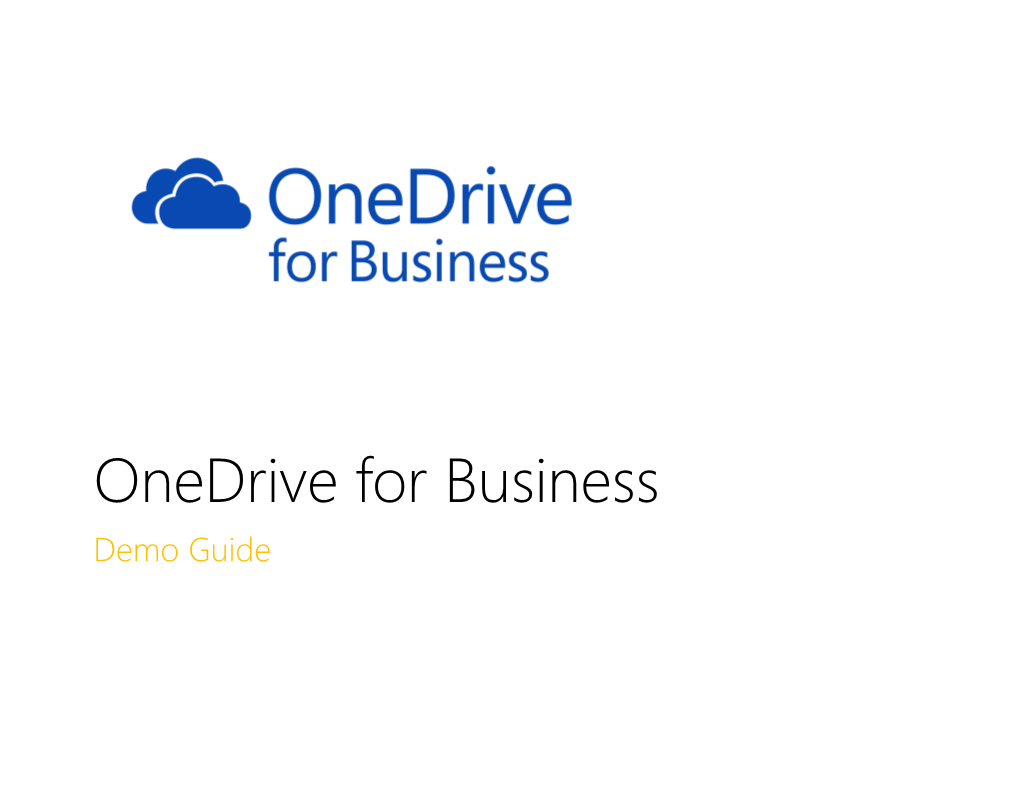 Onedrive for Business