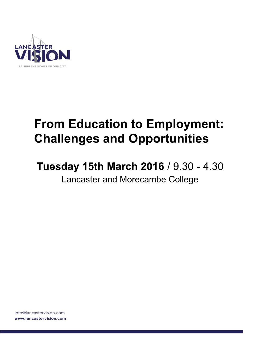 From Education to Employment: Challenges Andopportunities