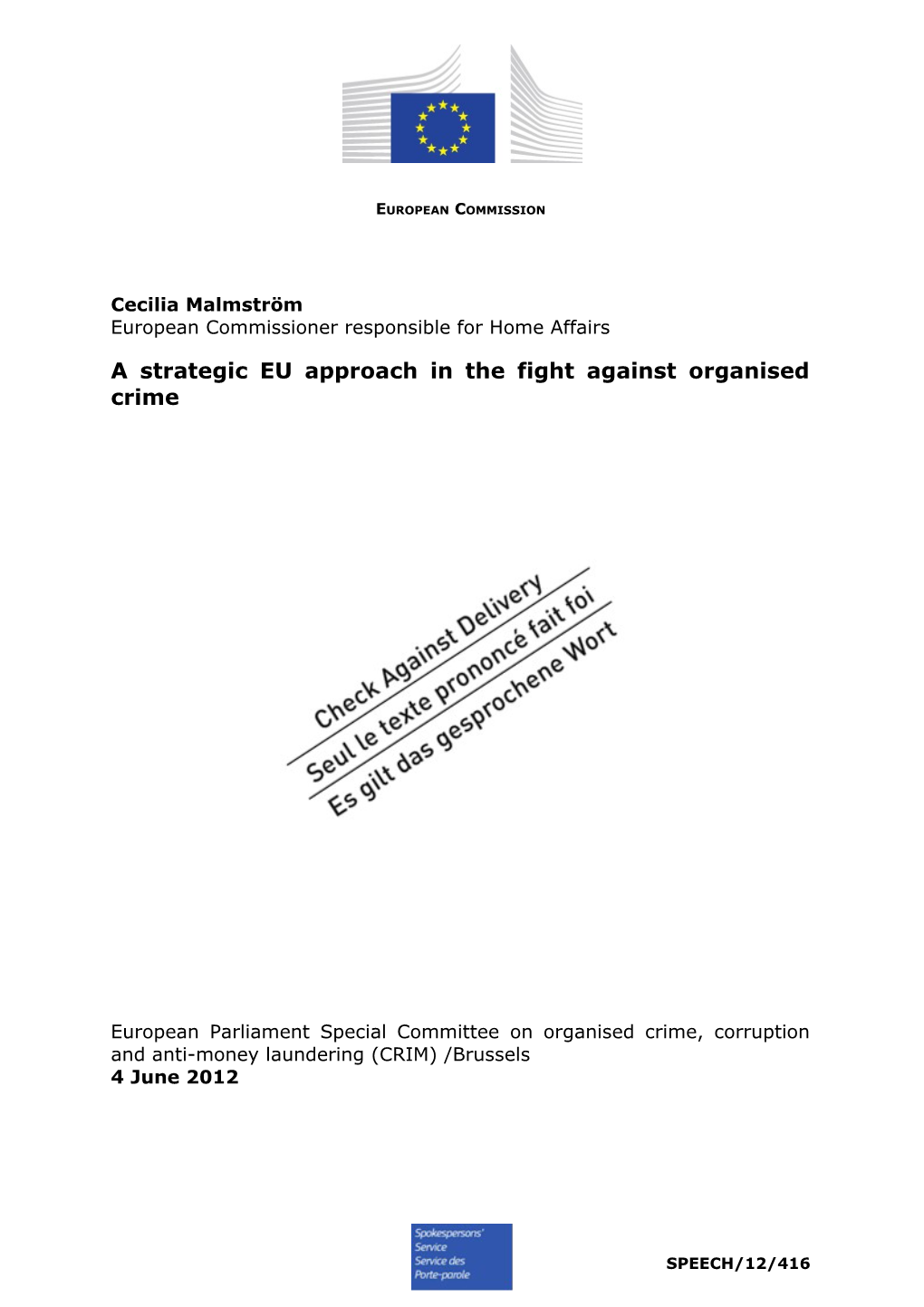 A Strategic EU Approach in the Fight Against Organised Crime