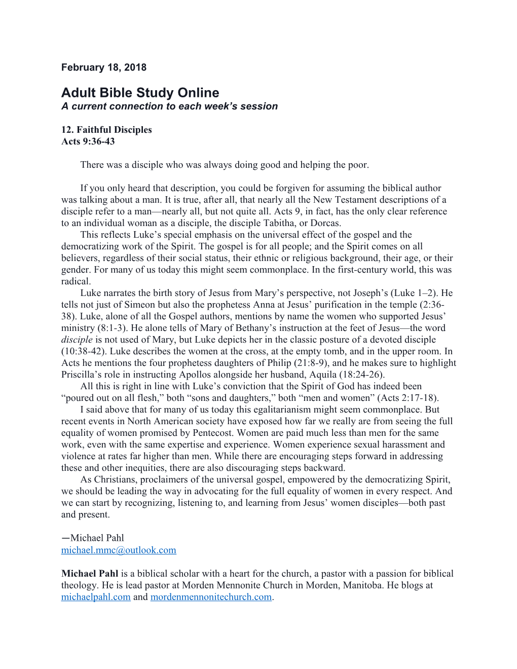 Adult Bible Study Online s1