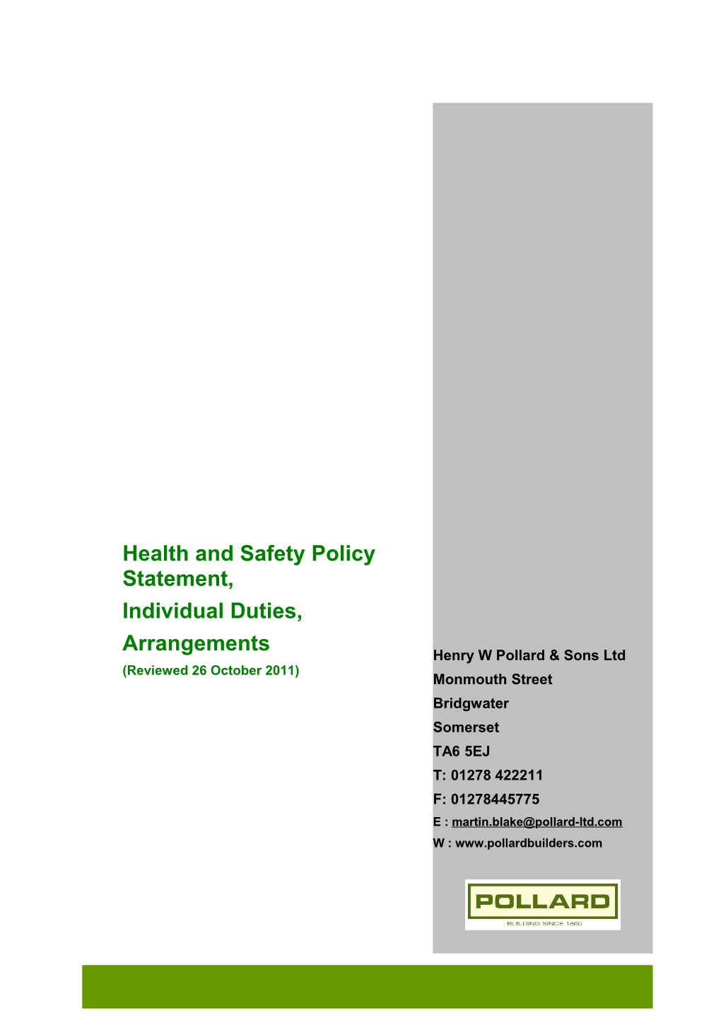 Health and Safety Policy s4