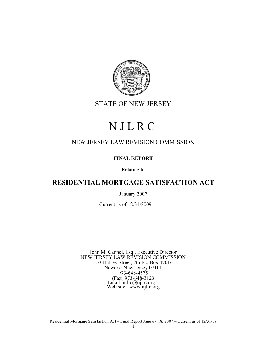 New Jersey Law Revision Commission s7