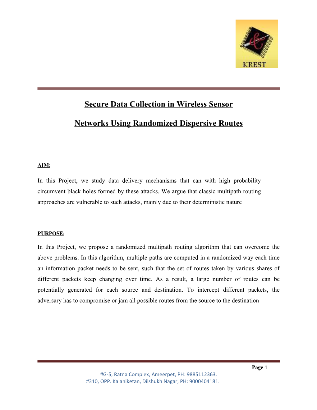 Secure Data Collection in Wireless Sensor