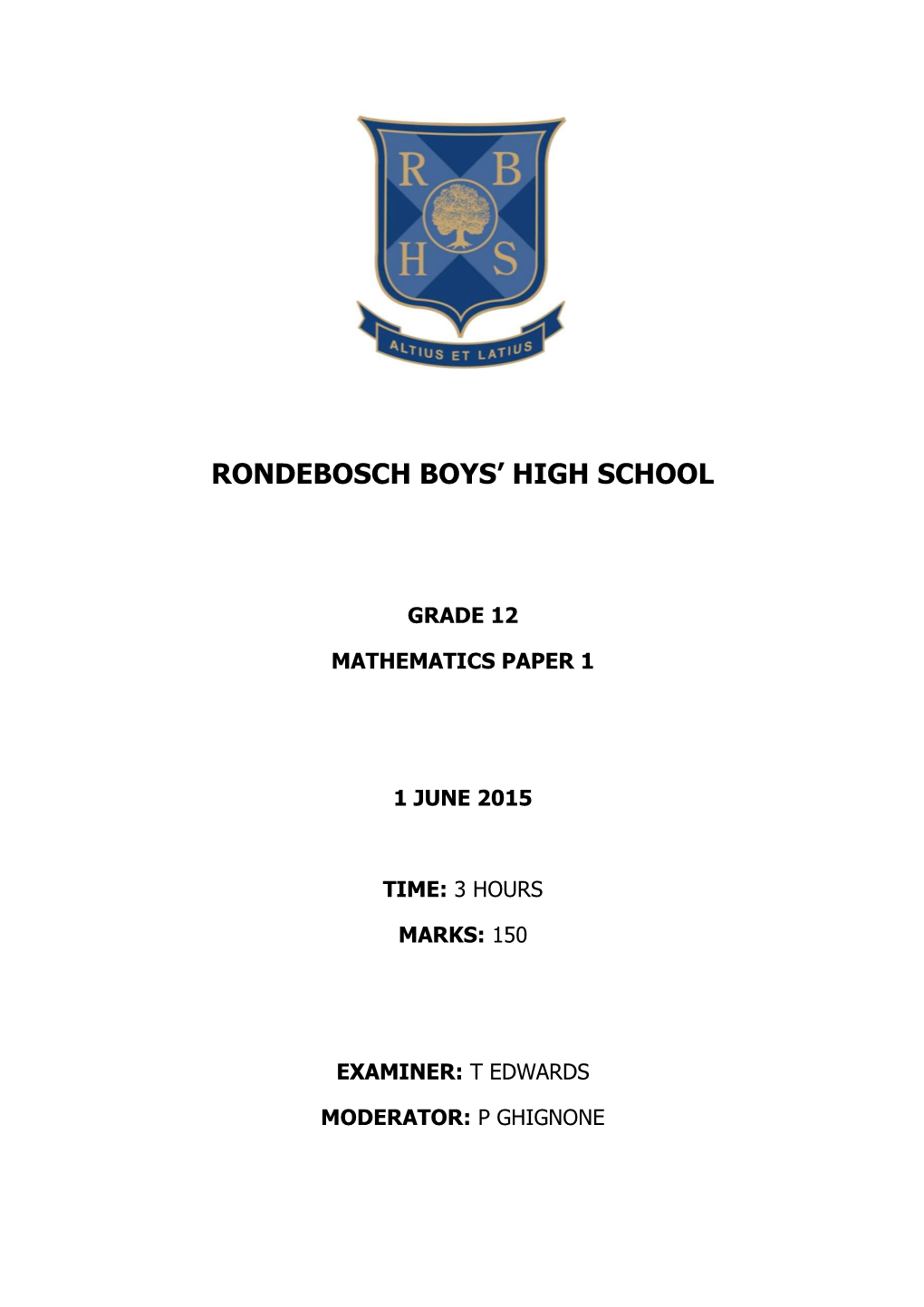 Rondebosch Boys High School