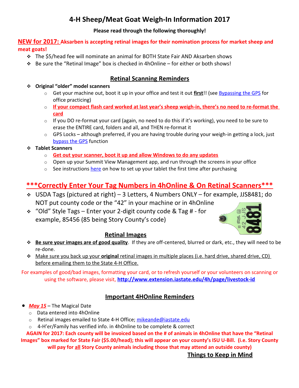 4-H Beef Verification Information 2008