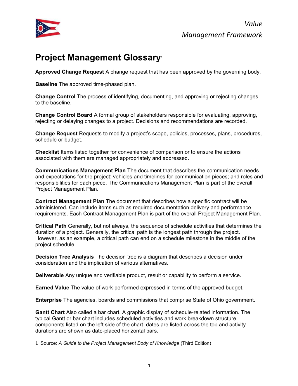 Project Management Glossary 1 s1