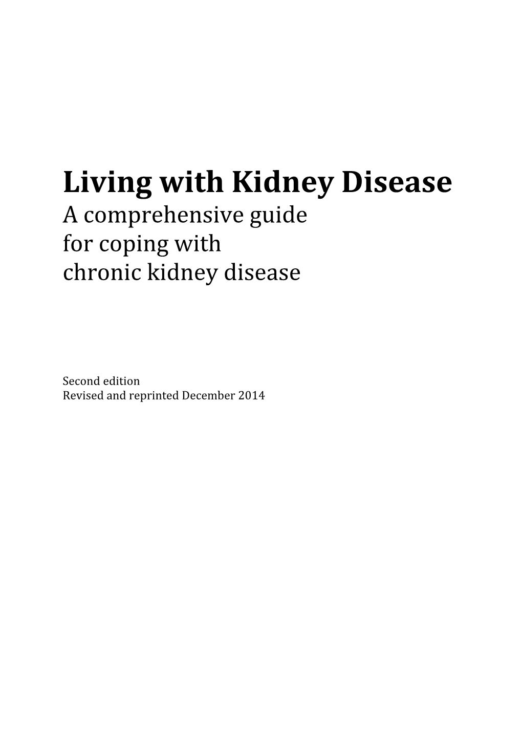 Living with Kidney Disease: a Comprehensive Guide s1