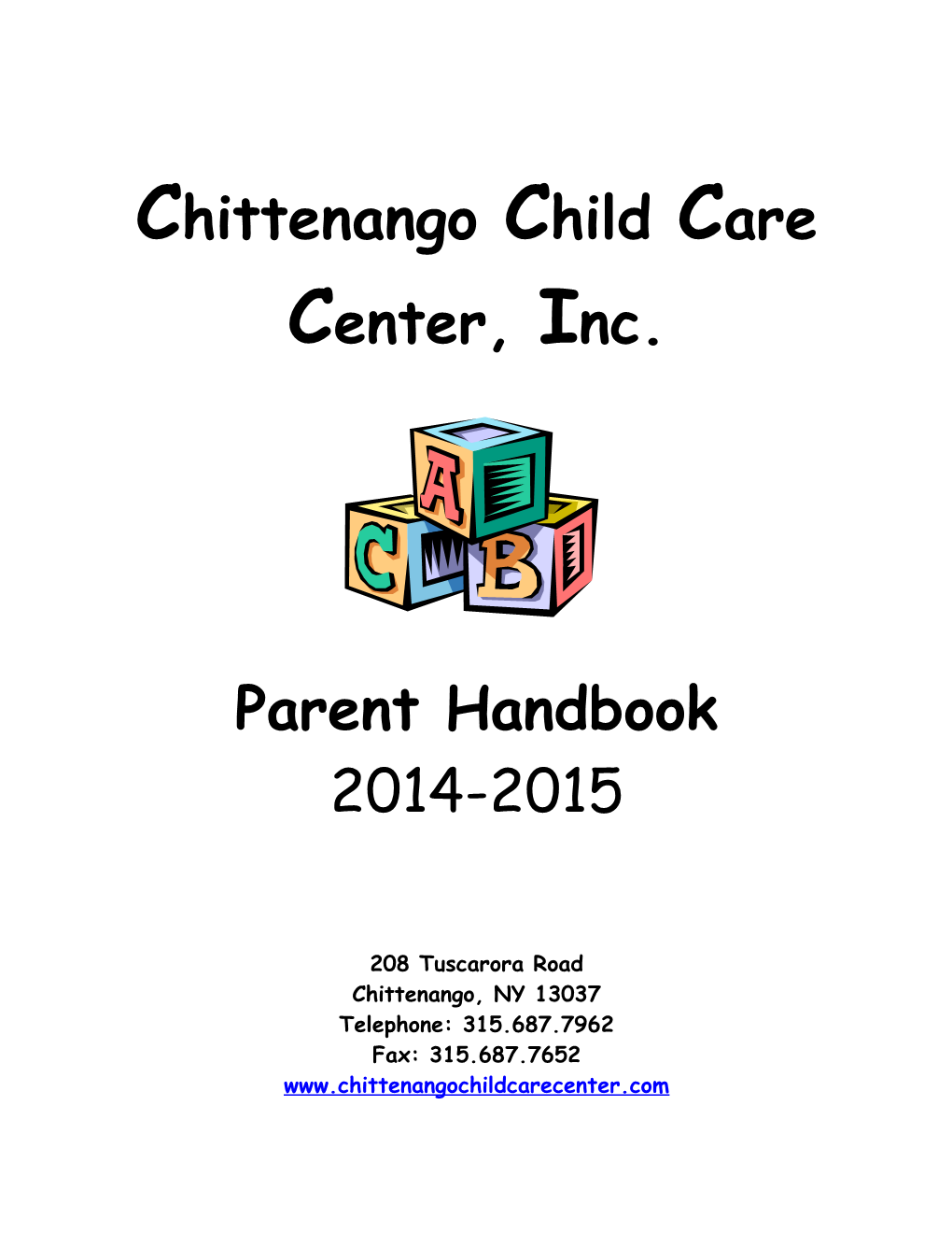 Final Parent Handbook (8/31/12) (M0225211;1)