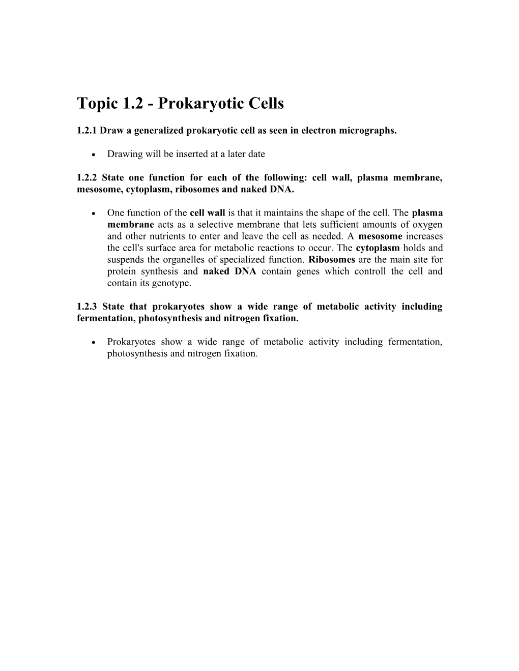 Topic 1.1 - Cell Theory