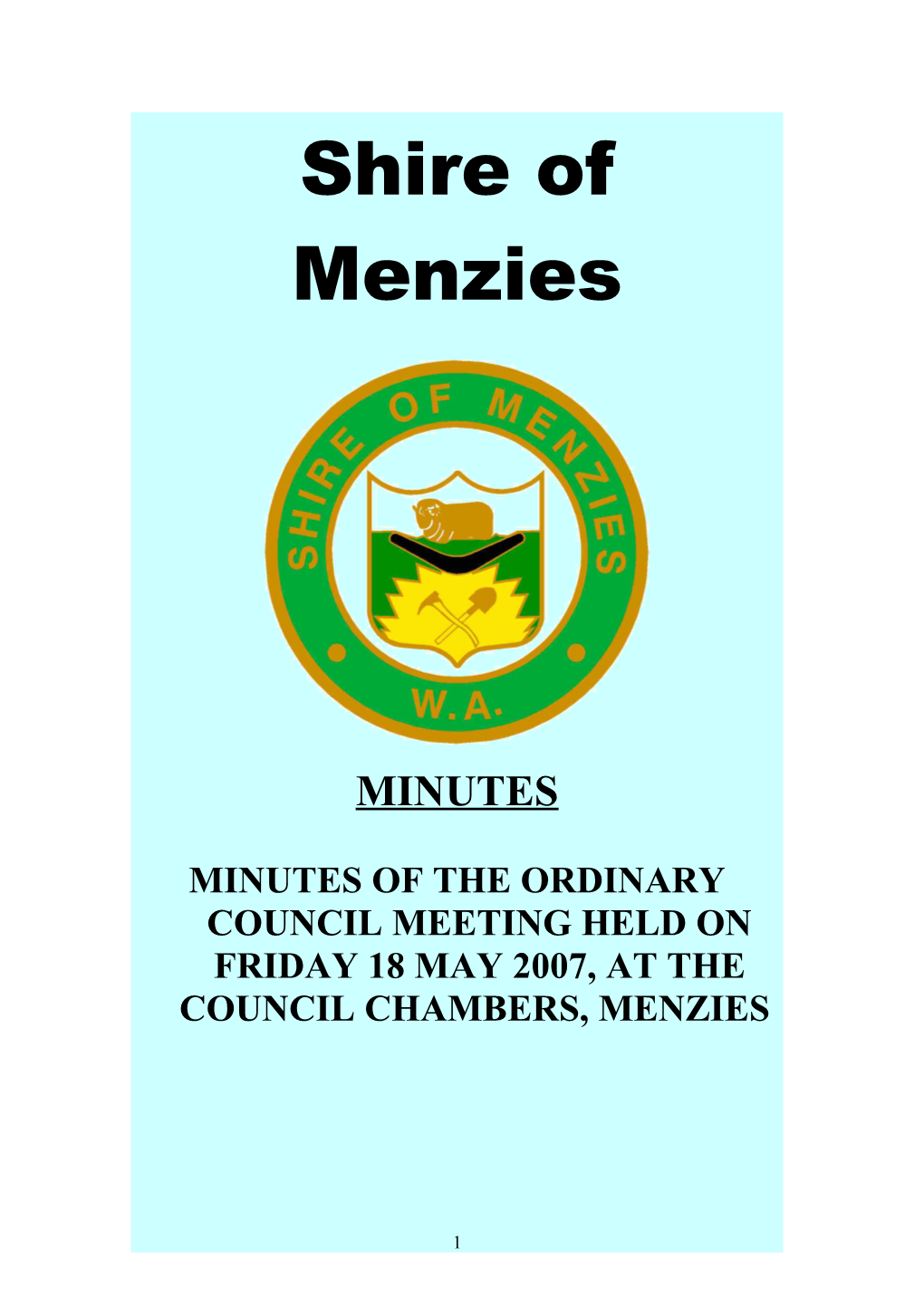 Shire of Menzies