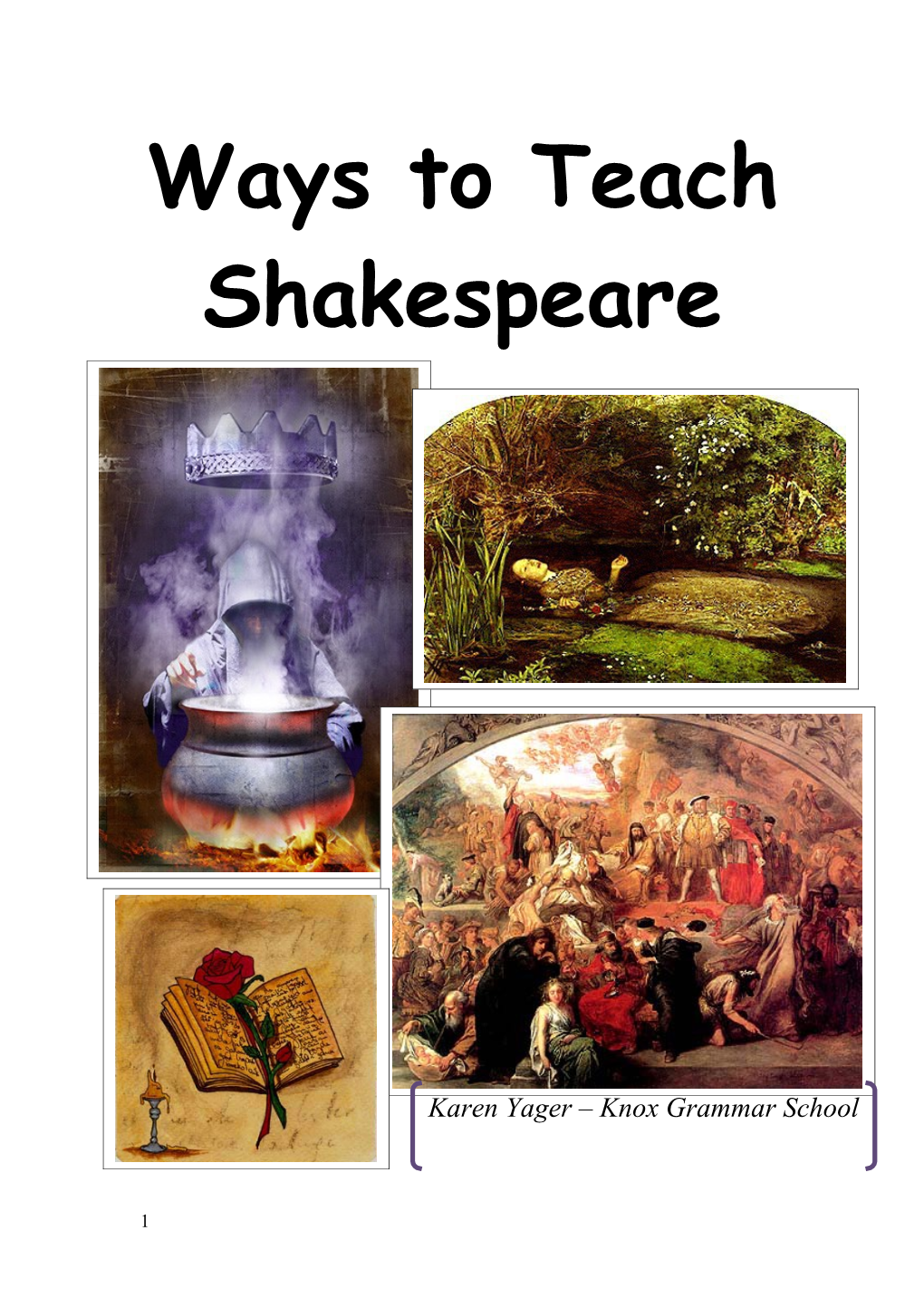 Ways to Teach Shakespeare