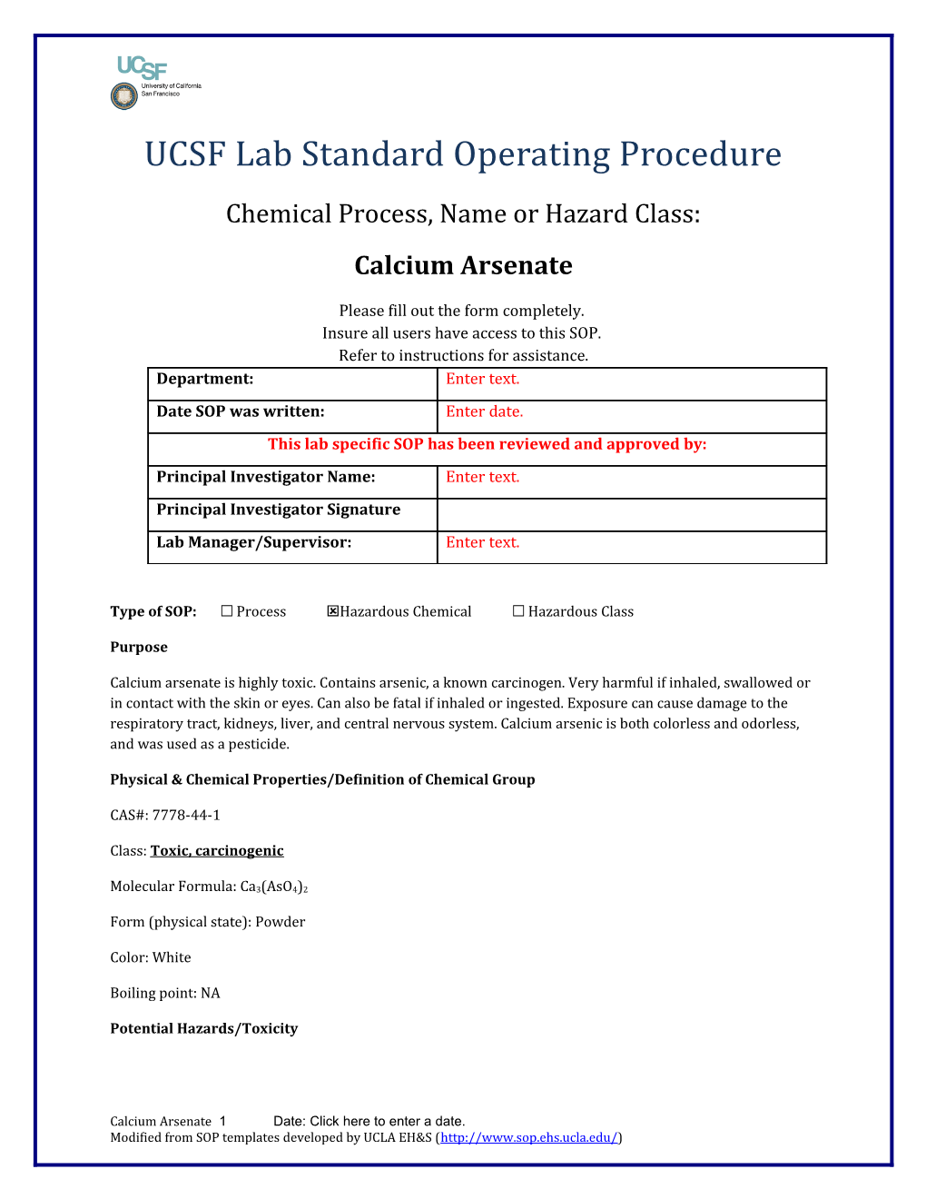 UCSF Lab Standard Operating Procedure s39