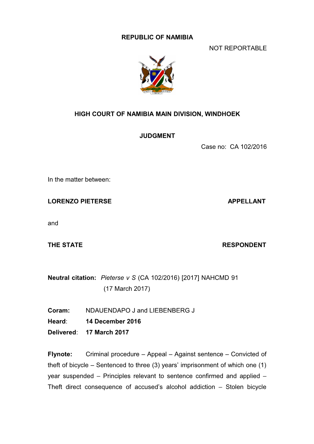 High Court of Namibia Main Division, Windhoek s25