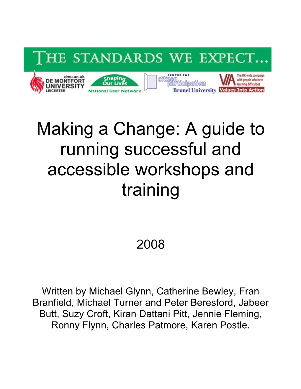 Making a Change Guide