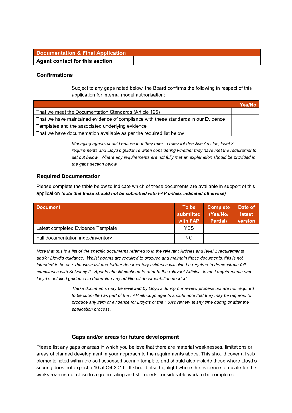 Documentation & Final Application