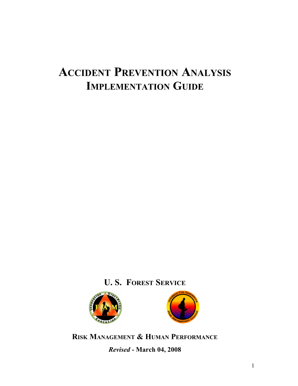 Accident Prevention Analysis Guide W/ Cover