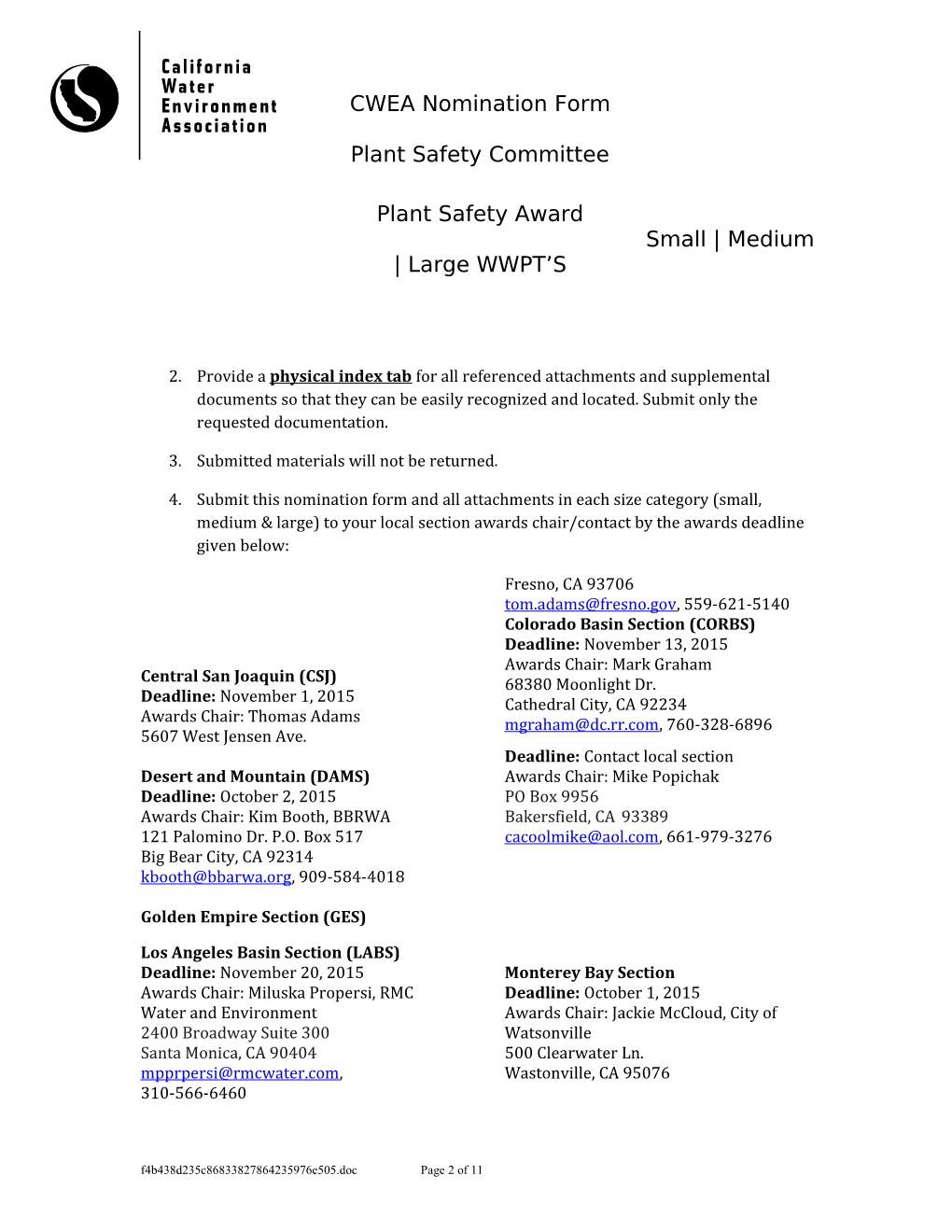 Plant Safety Committee