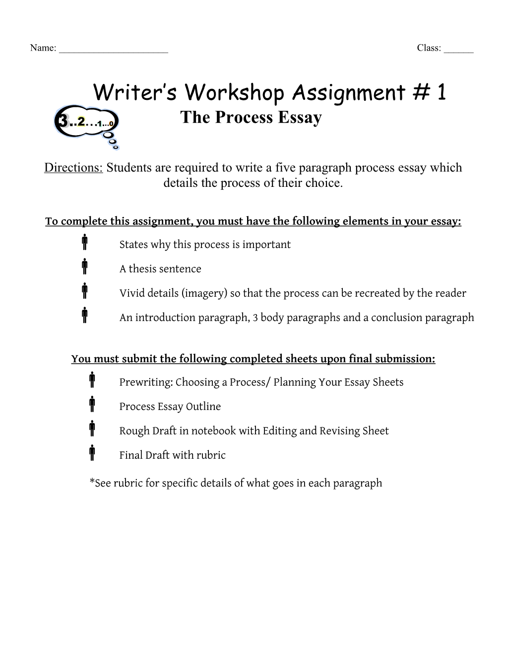 Expository Writing Level 7/9 Essay Rubric