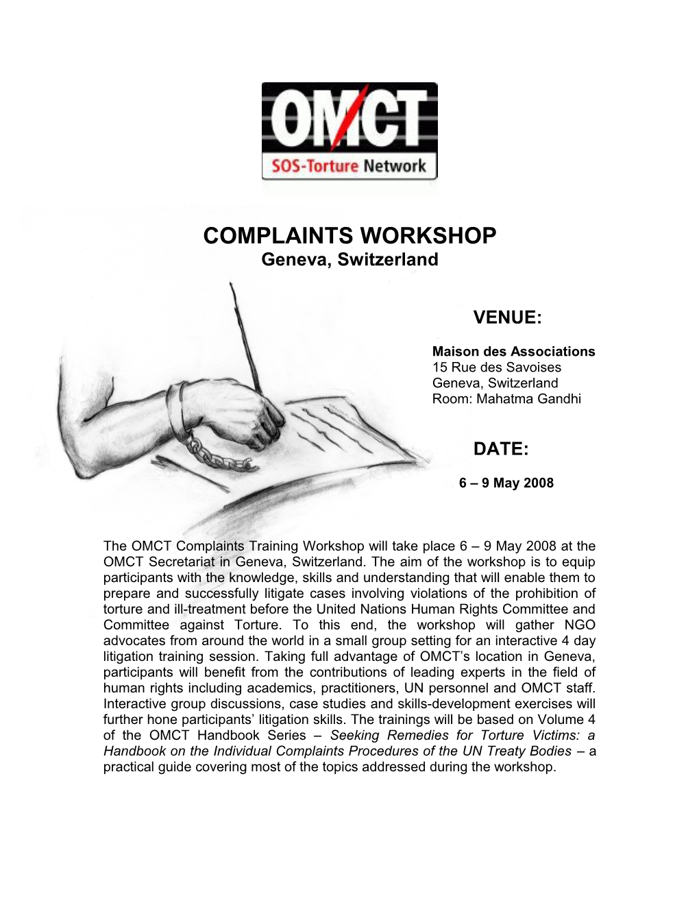 Complaints Workshop