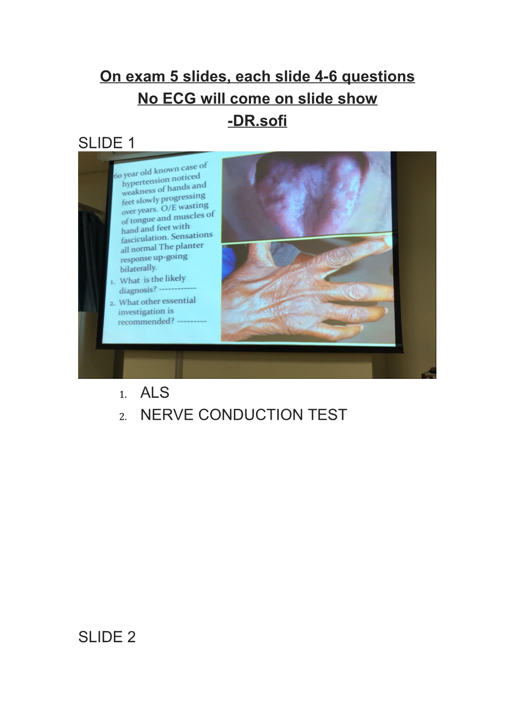 On Exam 5 Slides, Each Slide 4-6 Questions