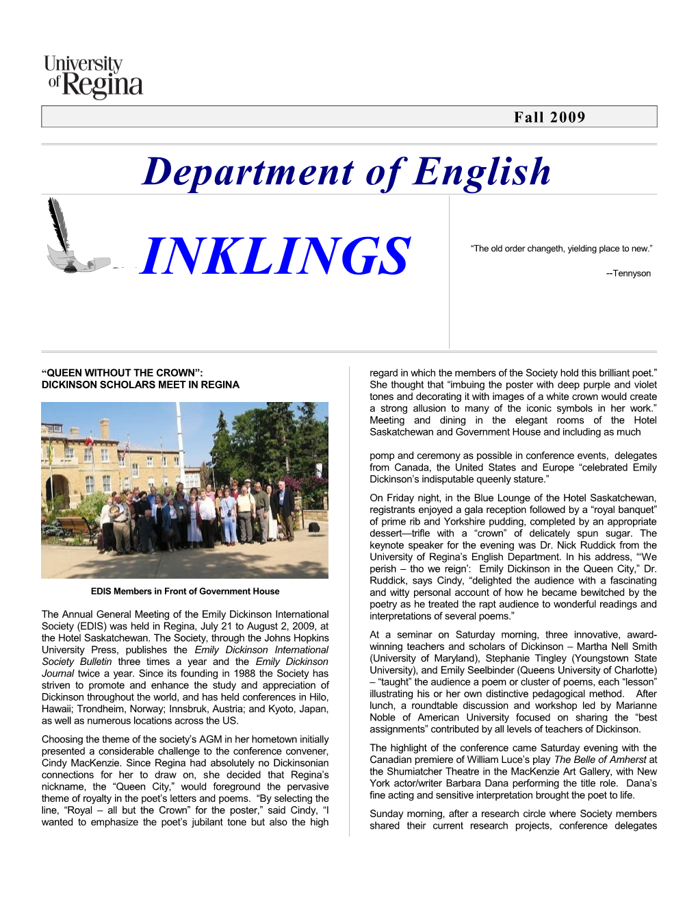 INKLINGS FALL 2009 Page 4