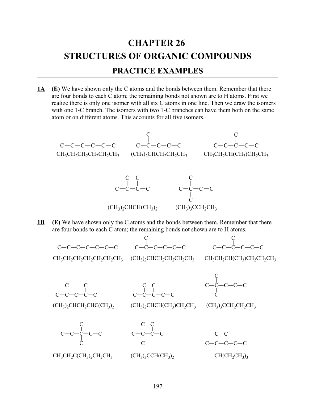 Chapter 26: Structures of Organic Compounds s1