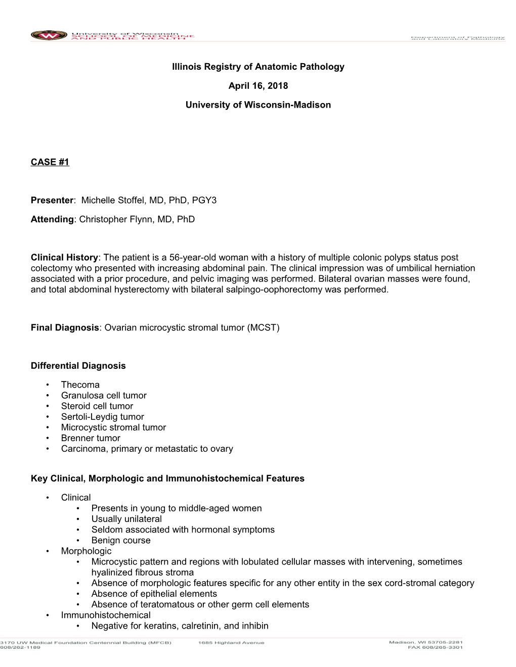 Illinois Registry of Anatomic Pathology